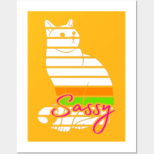 Sassy Cat Posters and Art